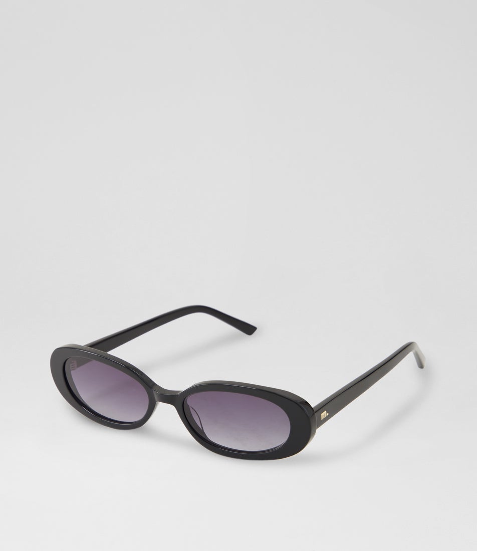 Mia Black Smoke Gradient Acetate Sunglasses
