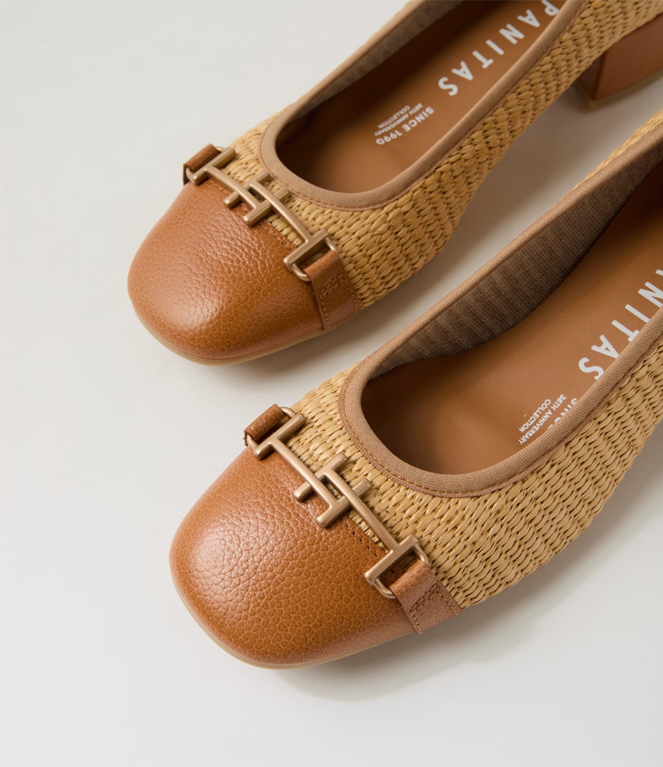 Oporto 92 Cuoio Natural Leather Heels