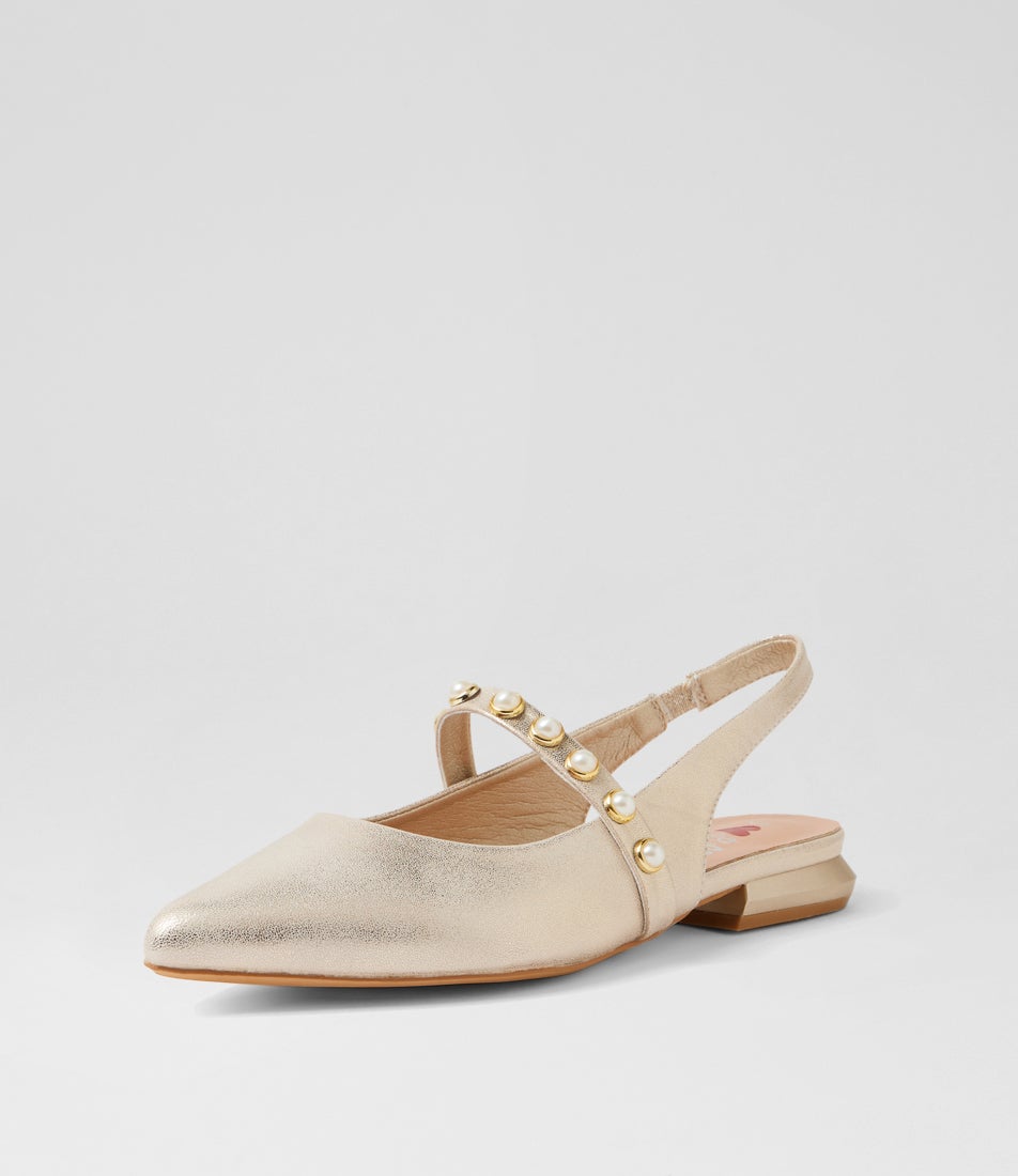Valencia Champagne Dust Flat Shoes