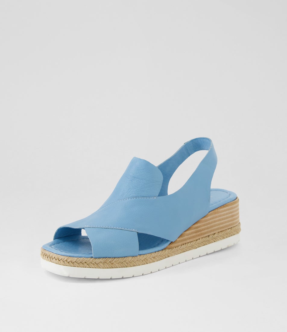 Illiet New Blue Leather Sandals