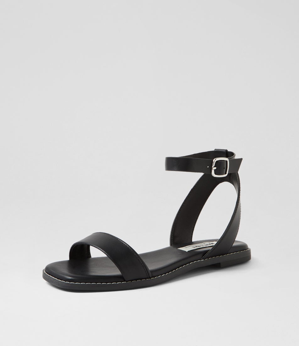 Sarie Black Pu Sandals