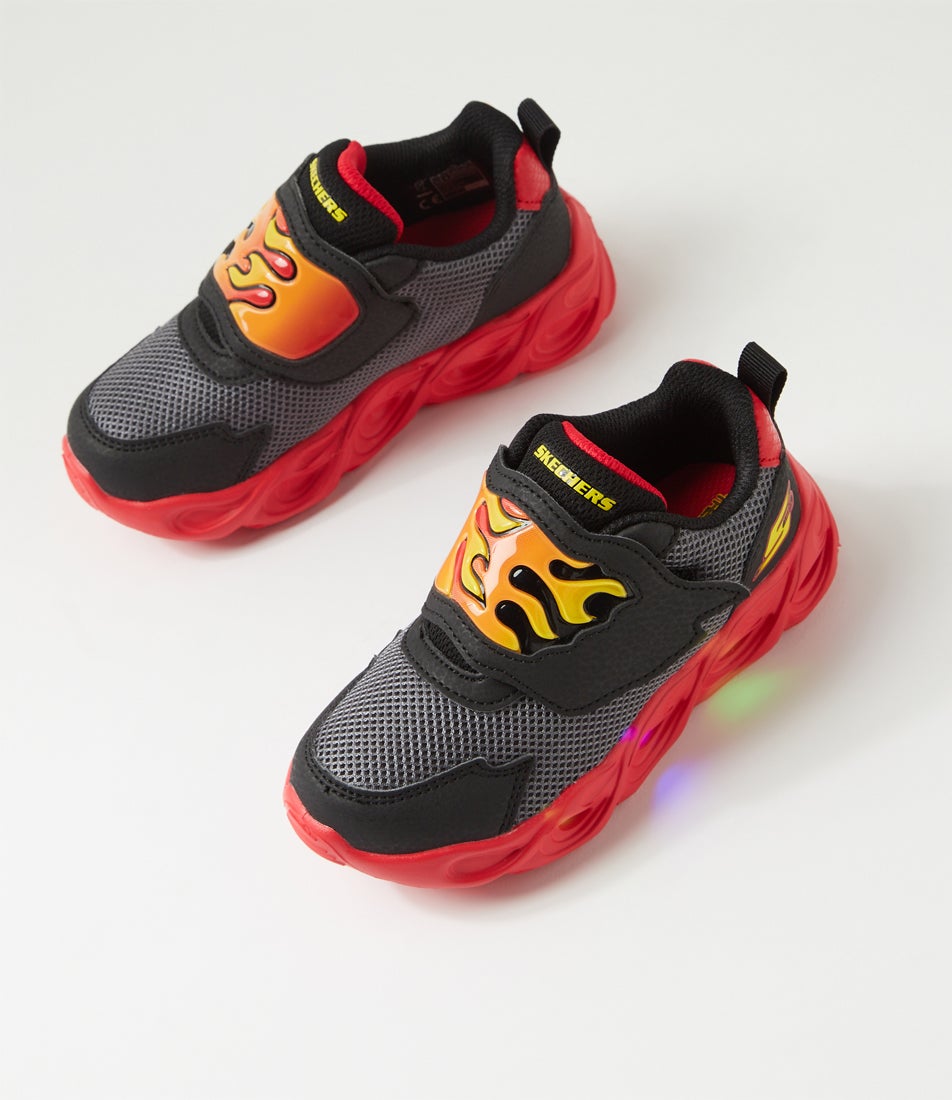 Thermo Toddler Black Red Fabric Sneakers Thermo Toddler Black Red Fabric Sneakers