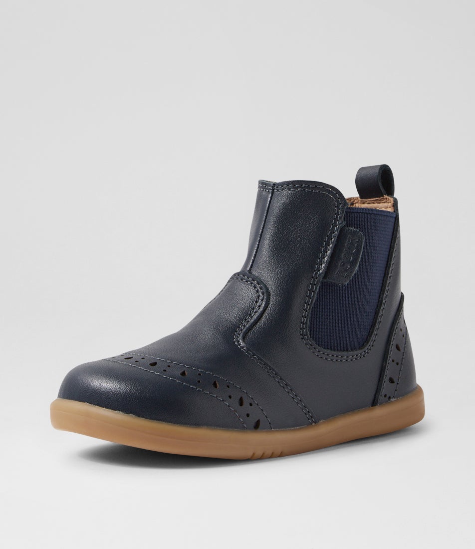 Iw Billie Toddler Navy Leather Ankle Boots