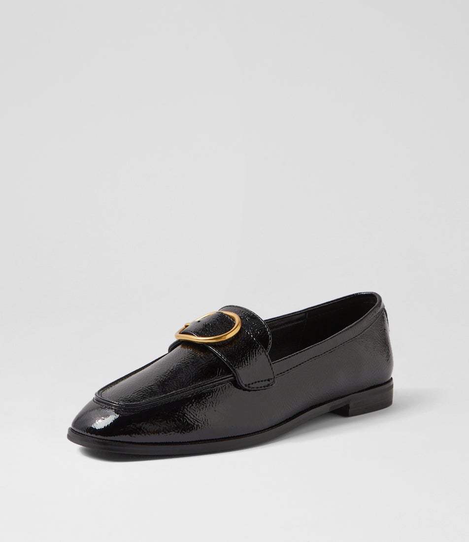 Jade Black Patent Leather Loafers