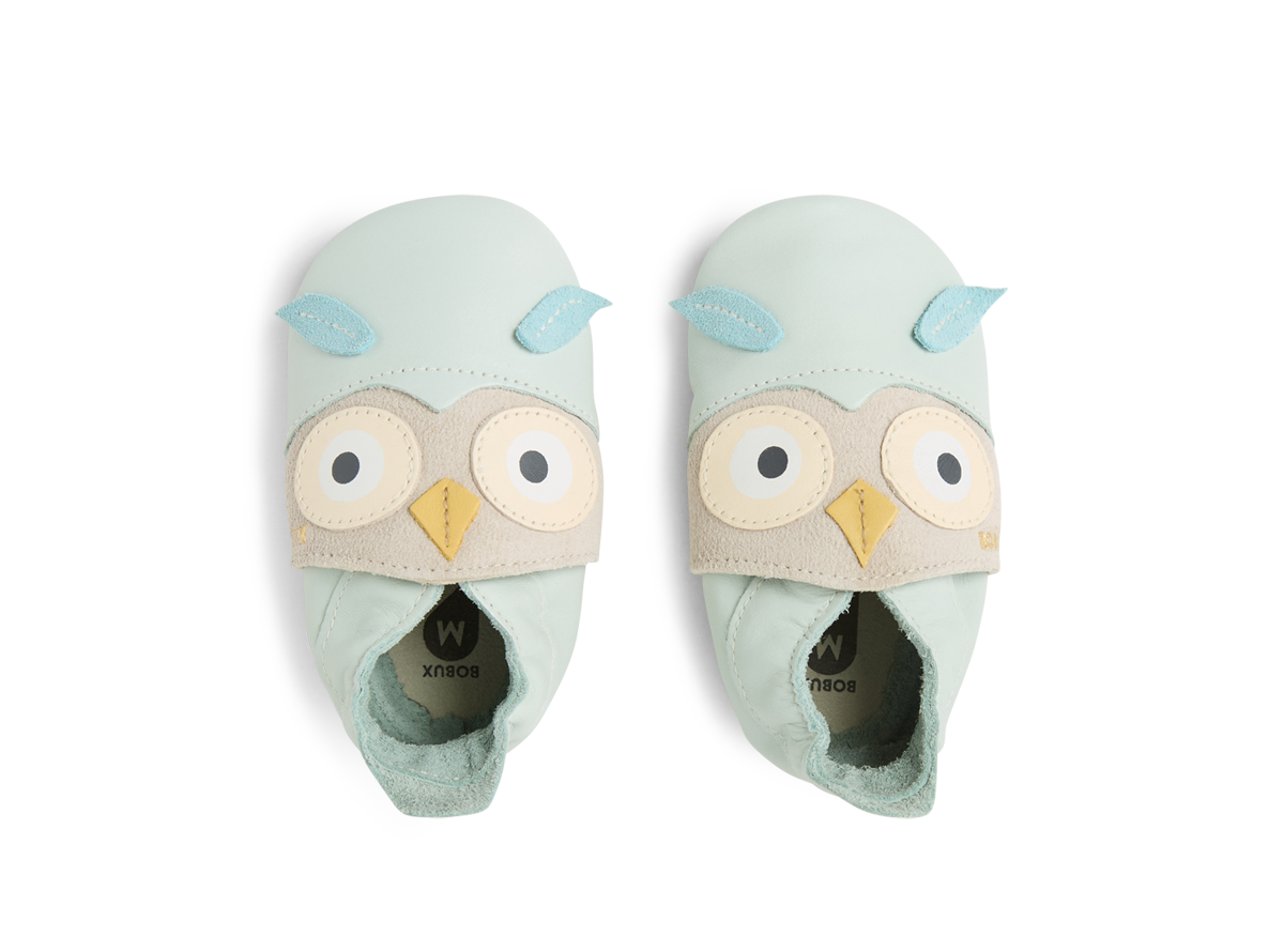 Ss Hootie Infant Seafoam Leather Flat Shoes