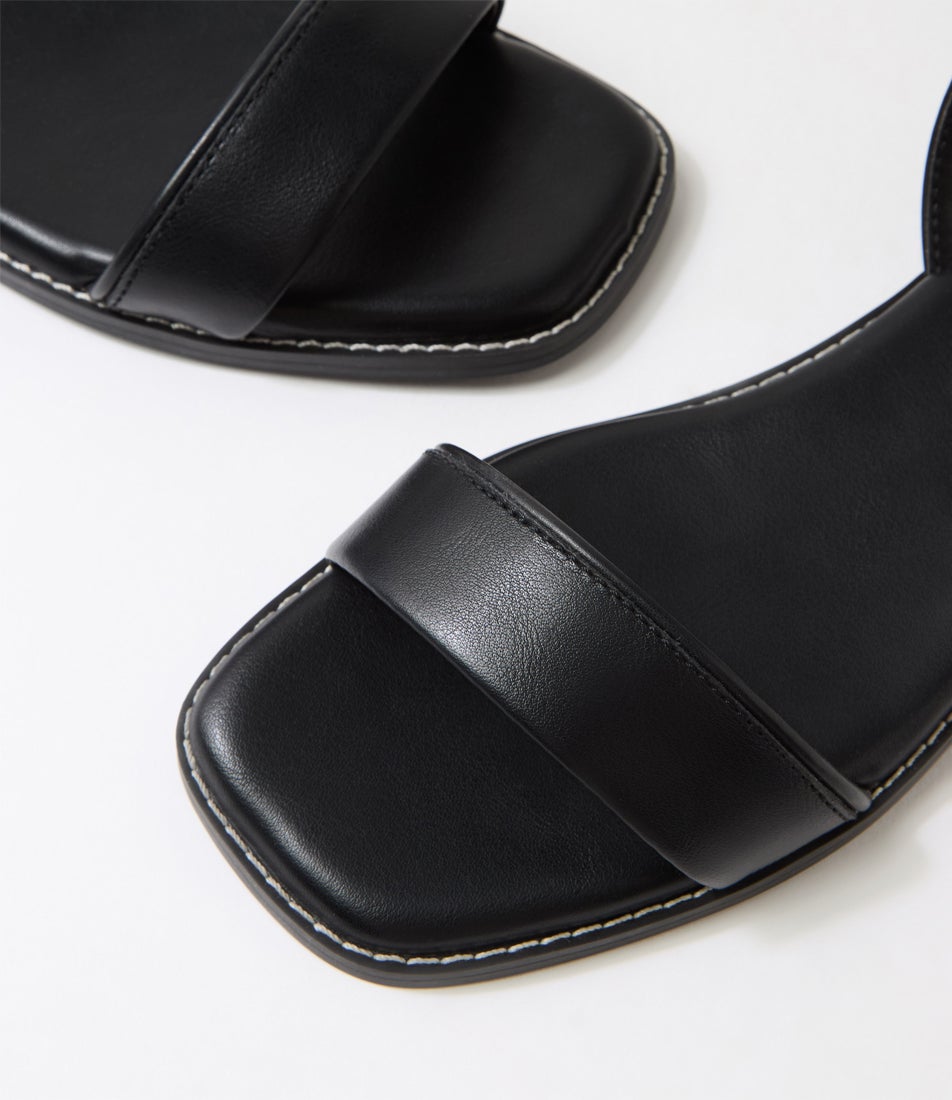 Sarie Black Pu Sandals
