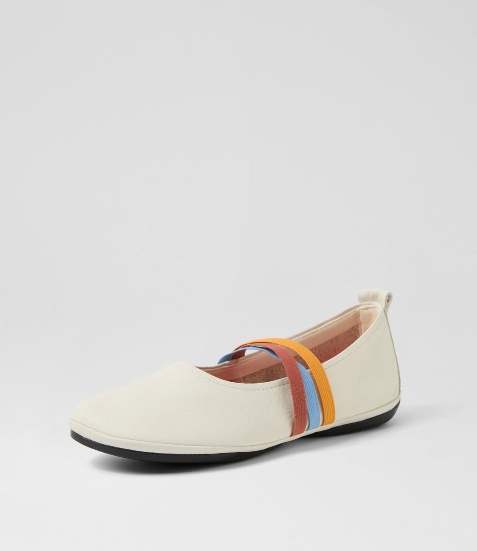 Twins White Leather Mary Janes