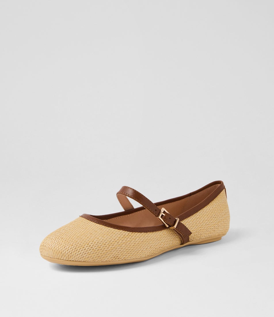 Bounties Sand Chestnut Fabric Flat Shoes Bounties Sand Chestnut Fabric Flat Shoes