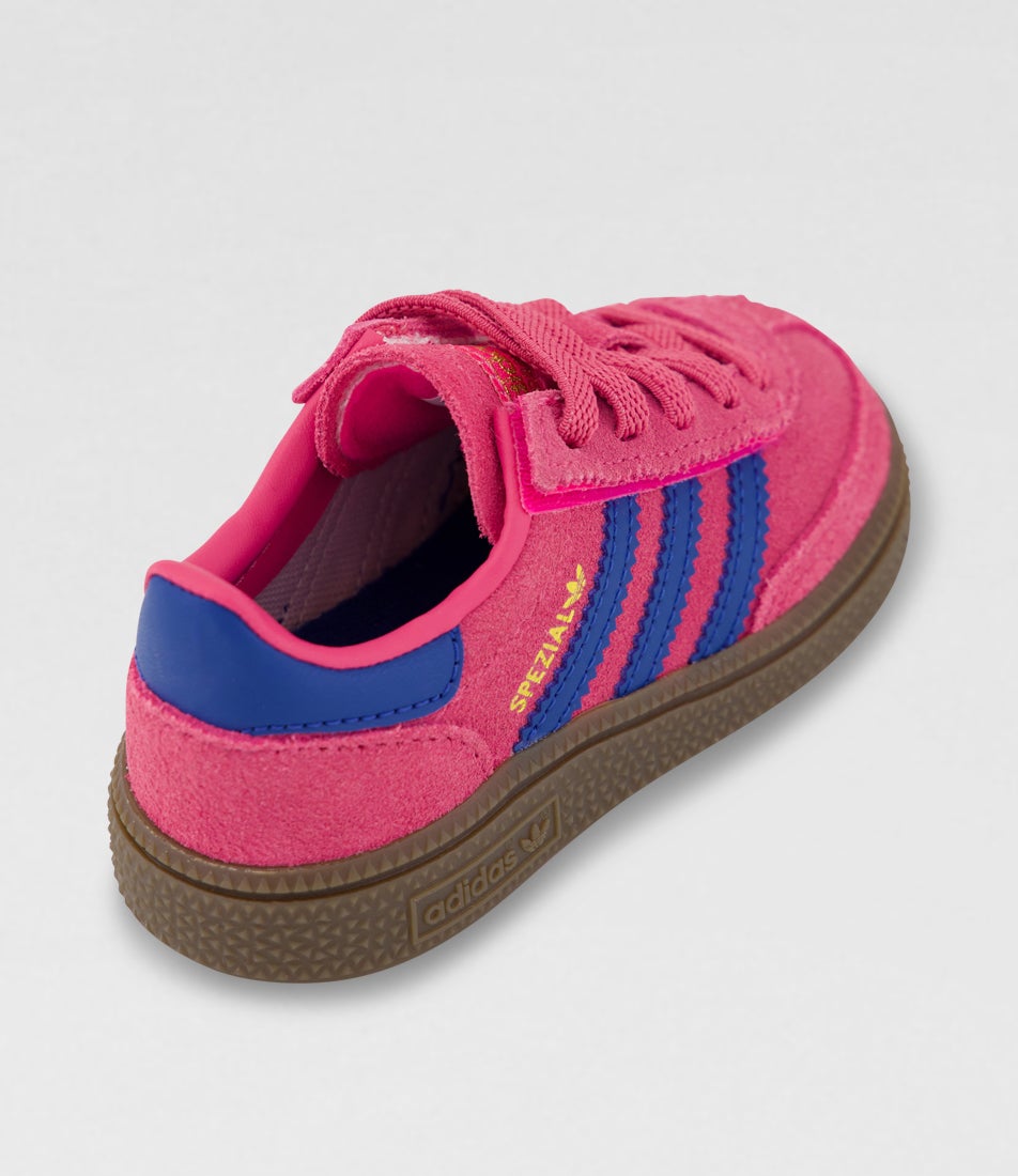 Handball Spezial Toddler Shock Pink Dark Marine Suede Sneakers
