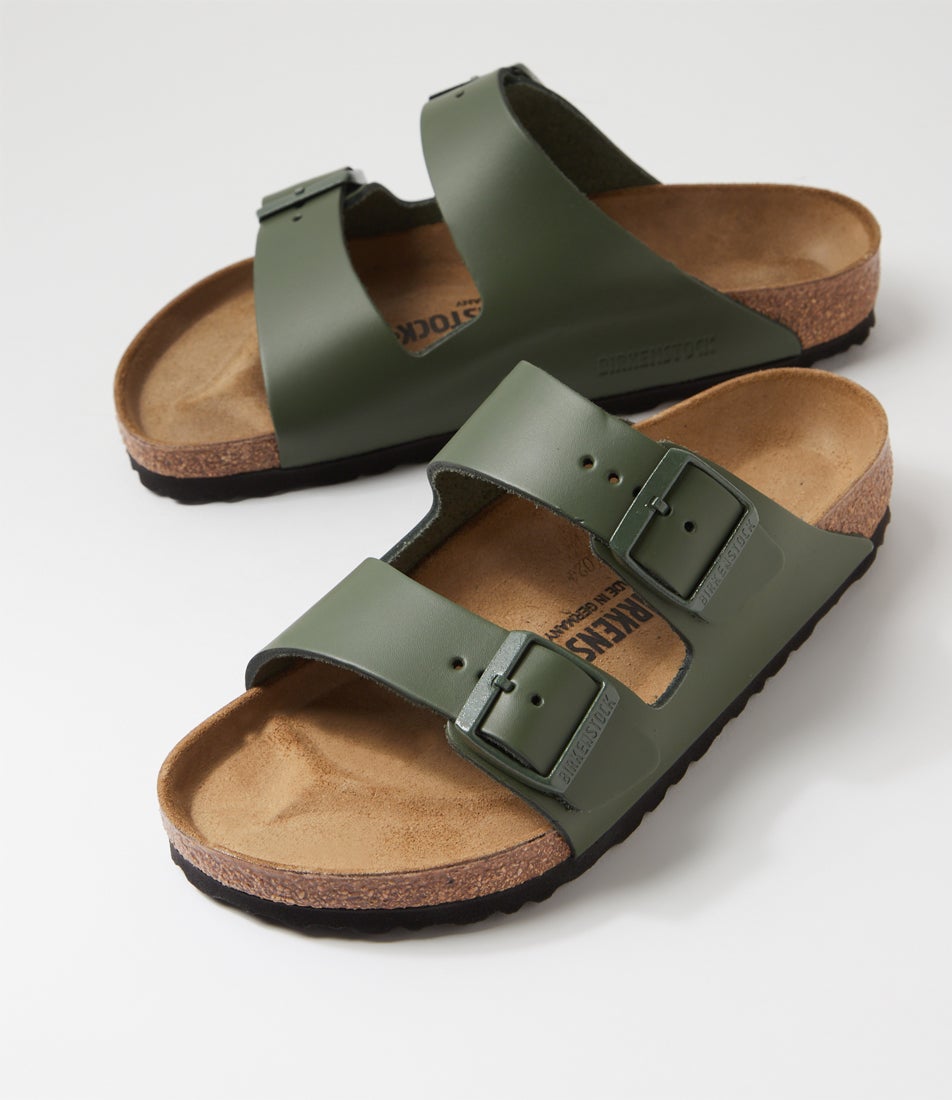 Arizona Thyme Leather Slides