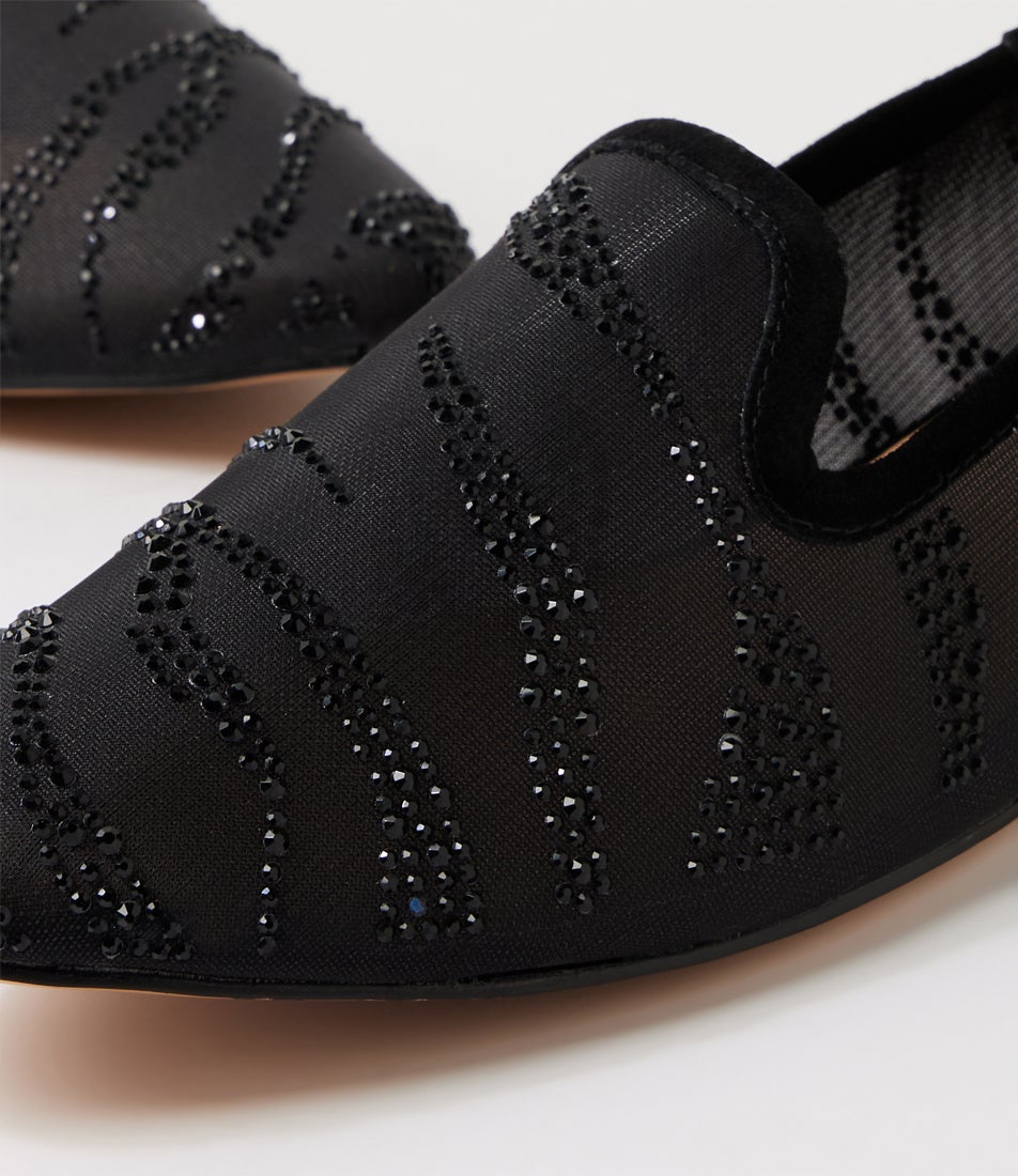 Agge Black Leather Loafers