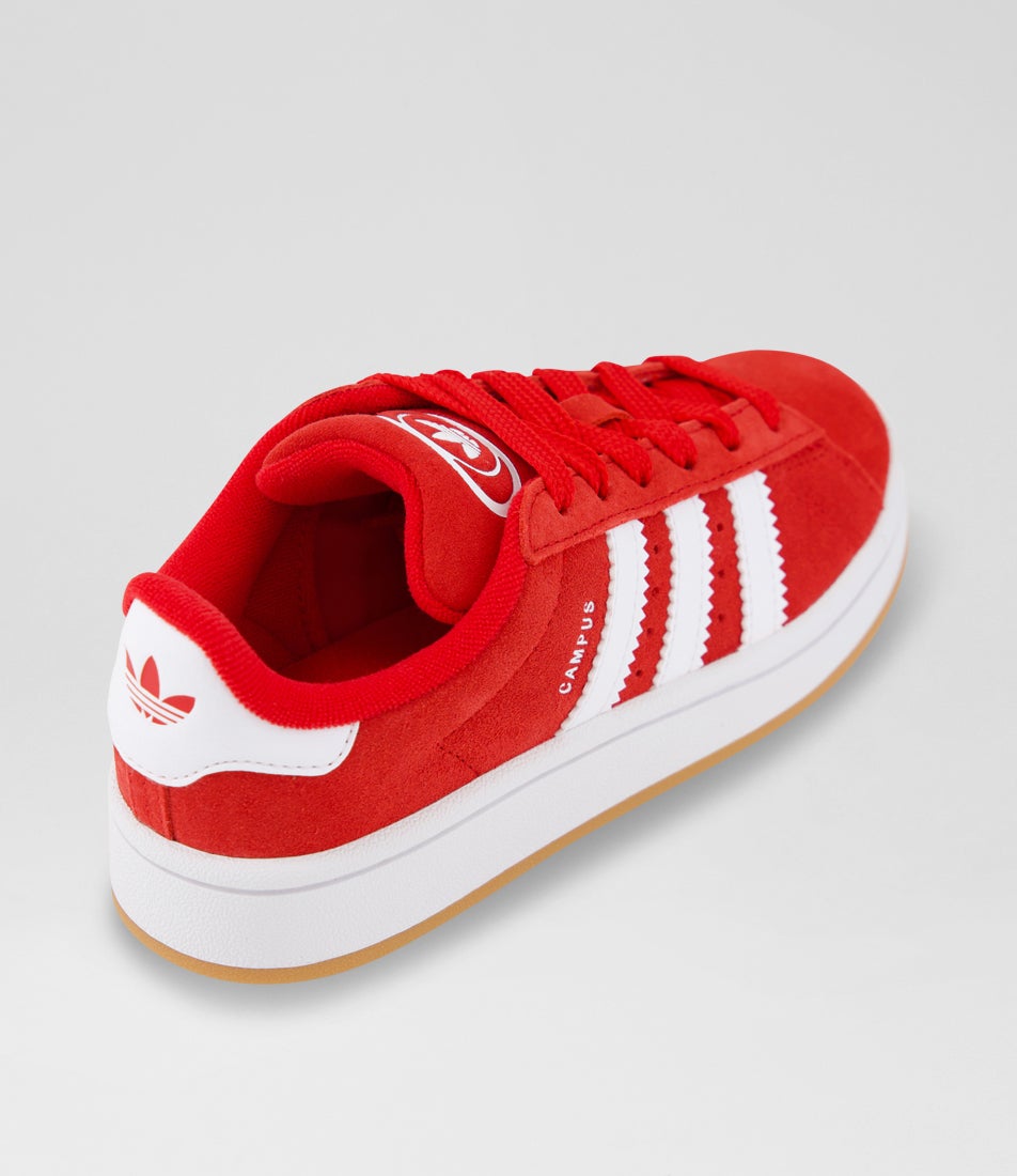 Campus 00 Junior Red Suede Sneakers
