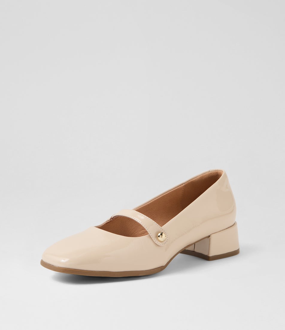 Teacher Bone Patent Leather Heels