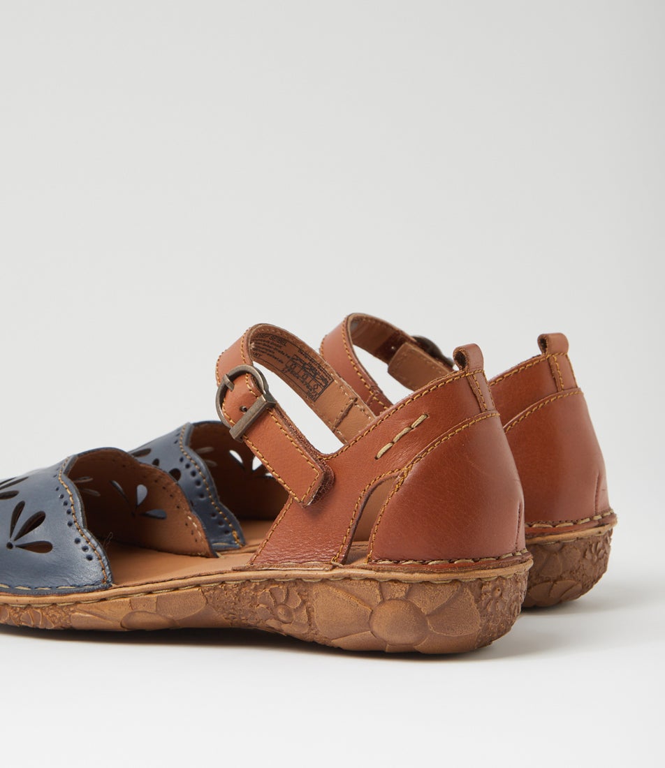 Rosalie 04 Shark Kombi Leather Flat Shoes
