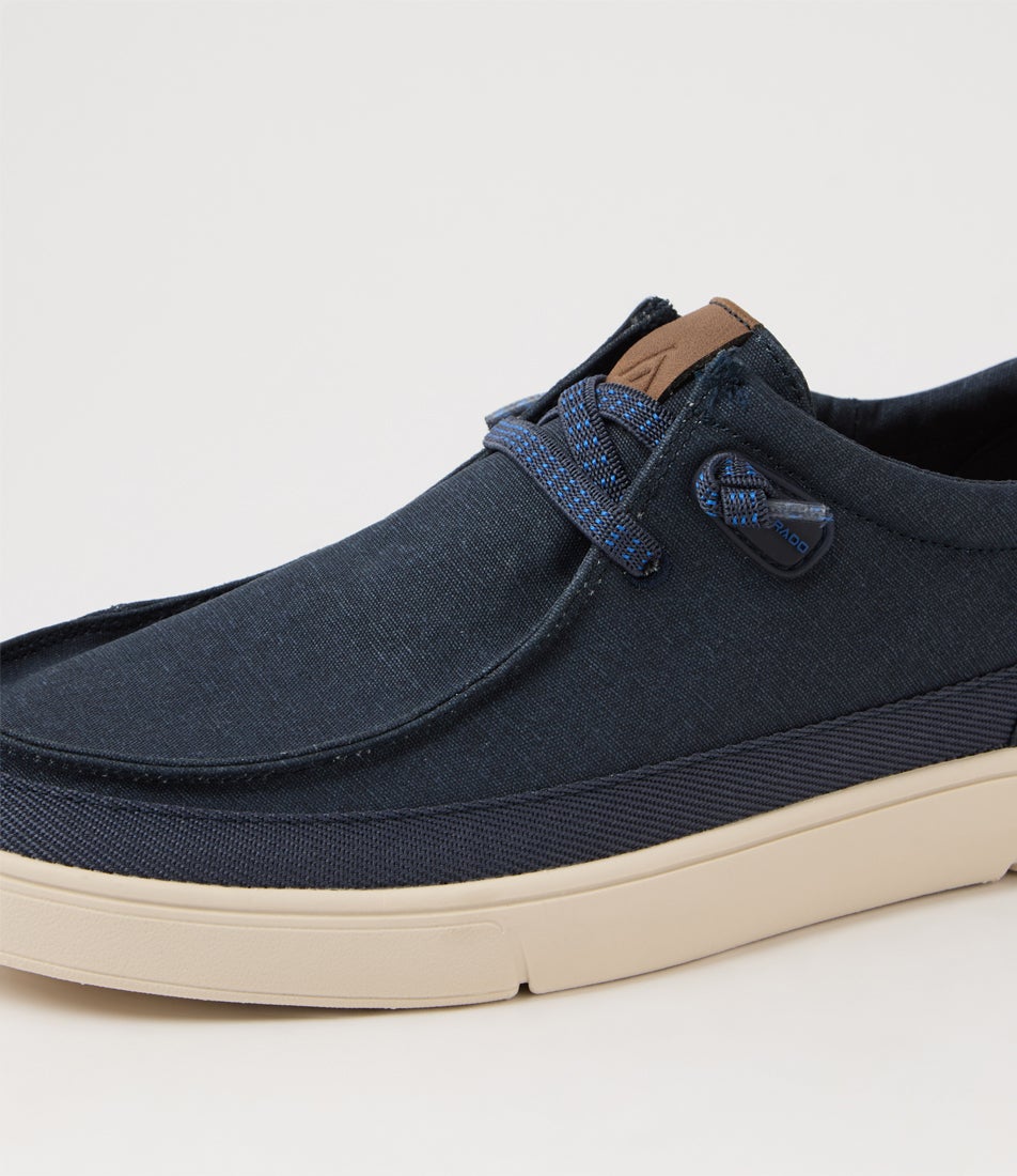 Albee Navy Canvas Sneakers