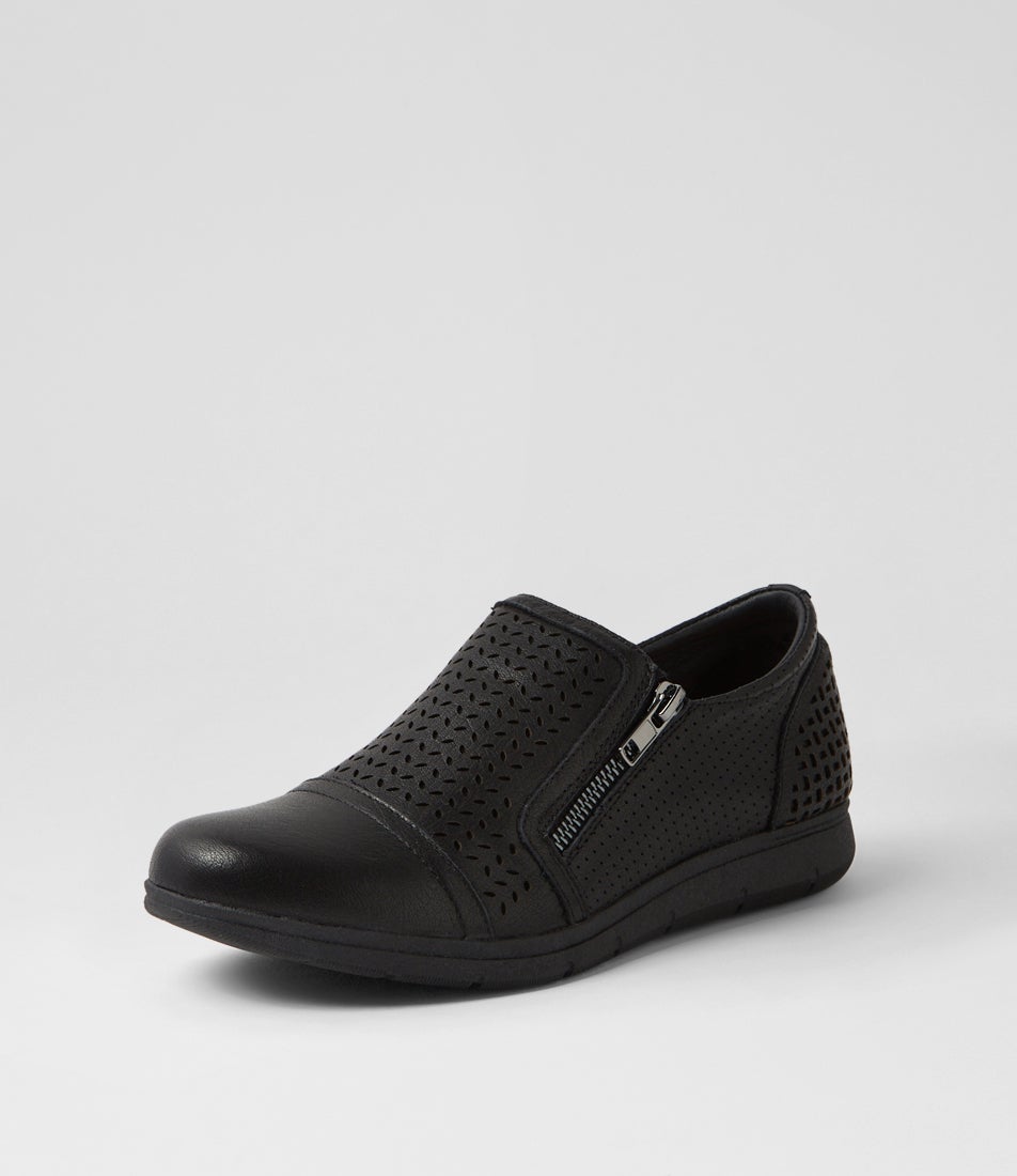 Dallias Black Leather Flat Shoes Dallias Black Leather Flat Shoes