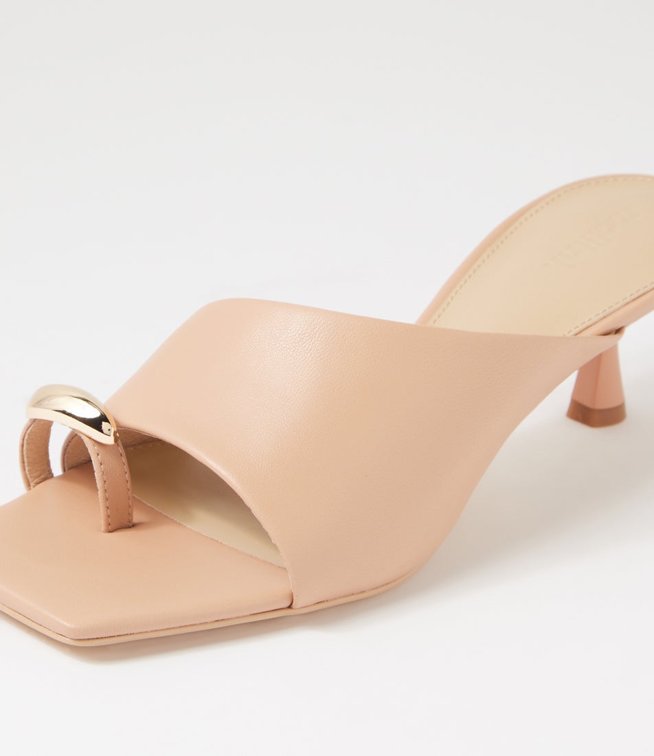 Tionee Nude Leather Sandals