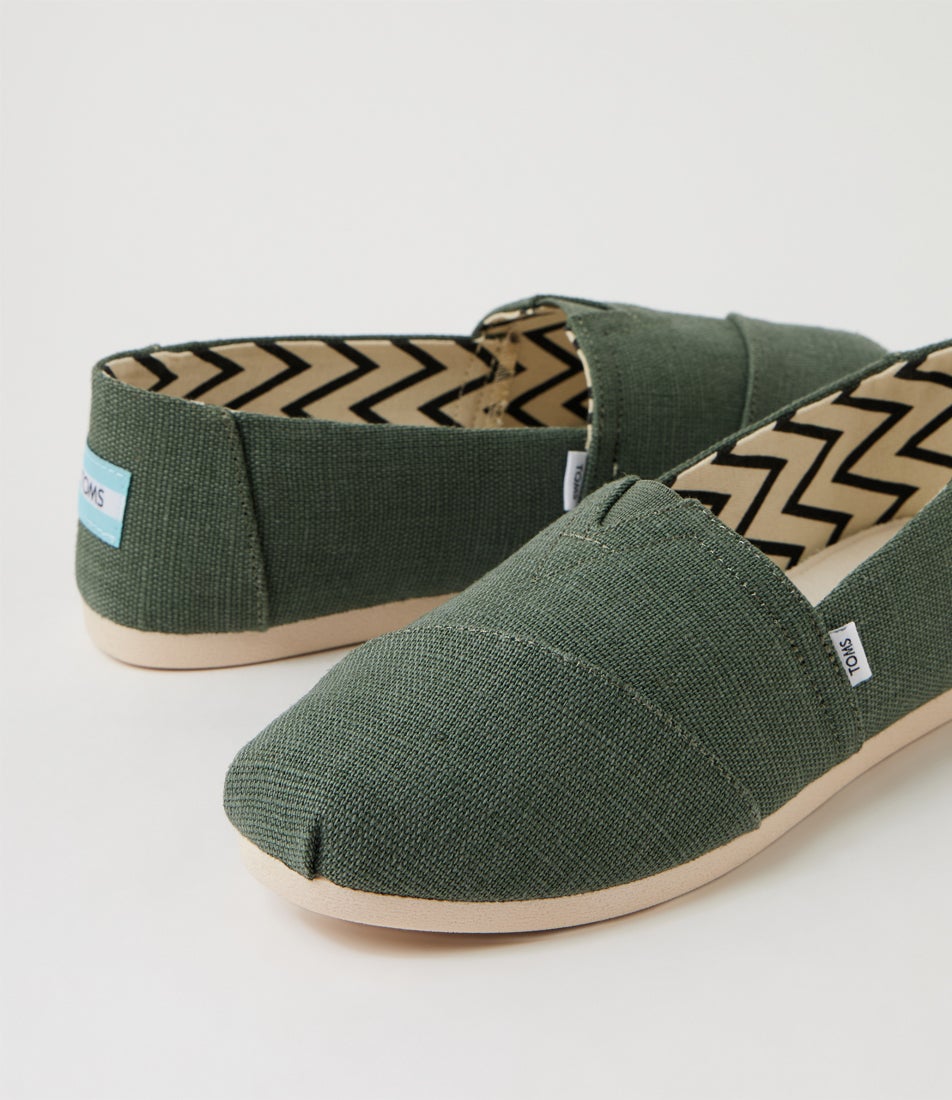 Alpargata Classic Bonsai Green Canvas Flat Shoes