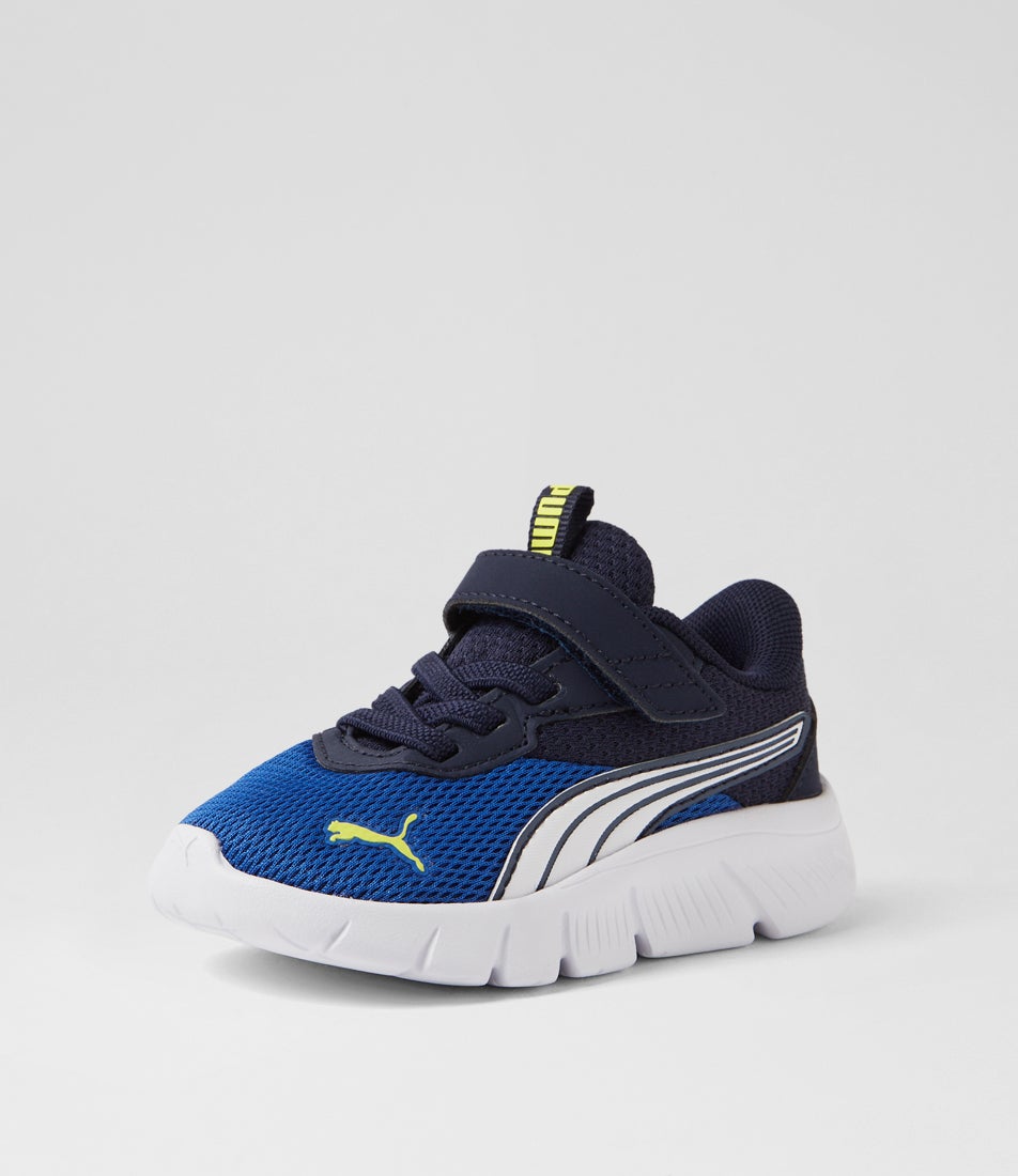Flexfocus Modern Toddler Vivid Blue White Mesh Sneakers