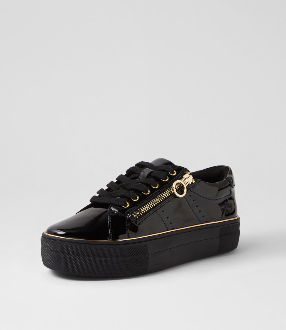 Skillex Black Patent Pu Sneakers