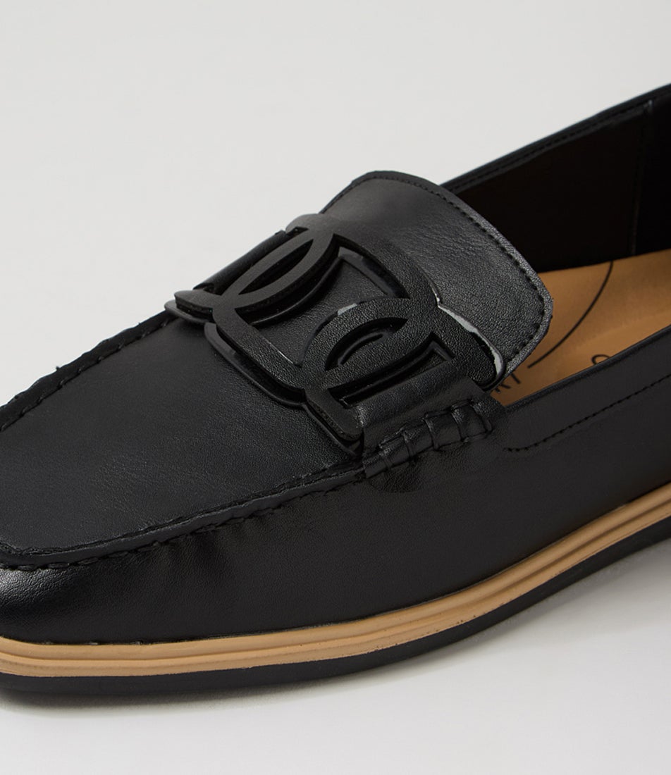 Fanked Black Flat Shoes