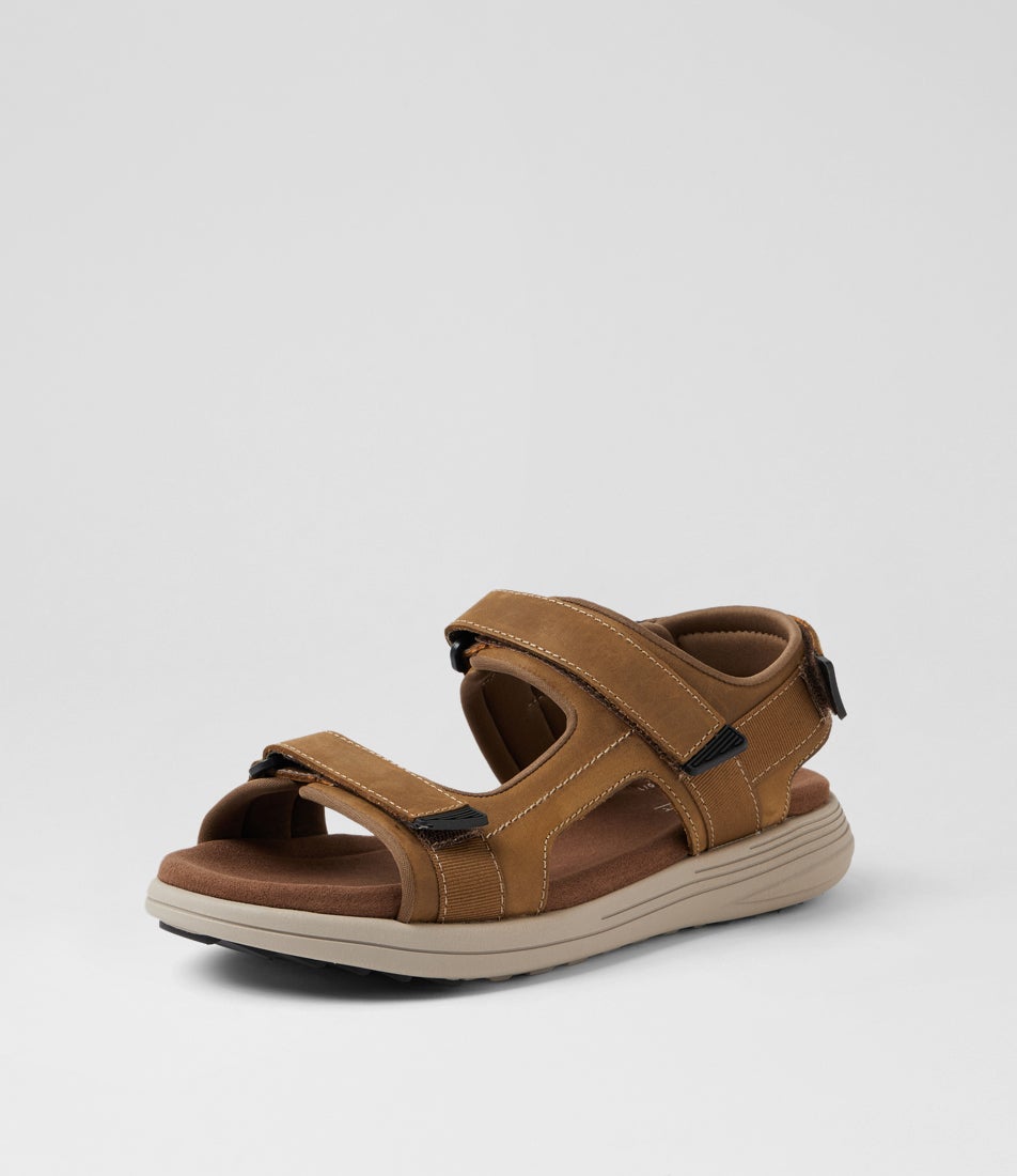 Hampton Taupe Crazyhorse Leather Sandals
