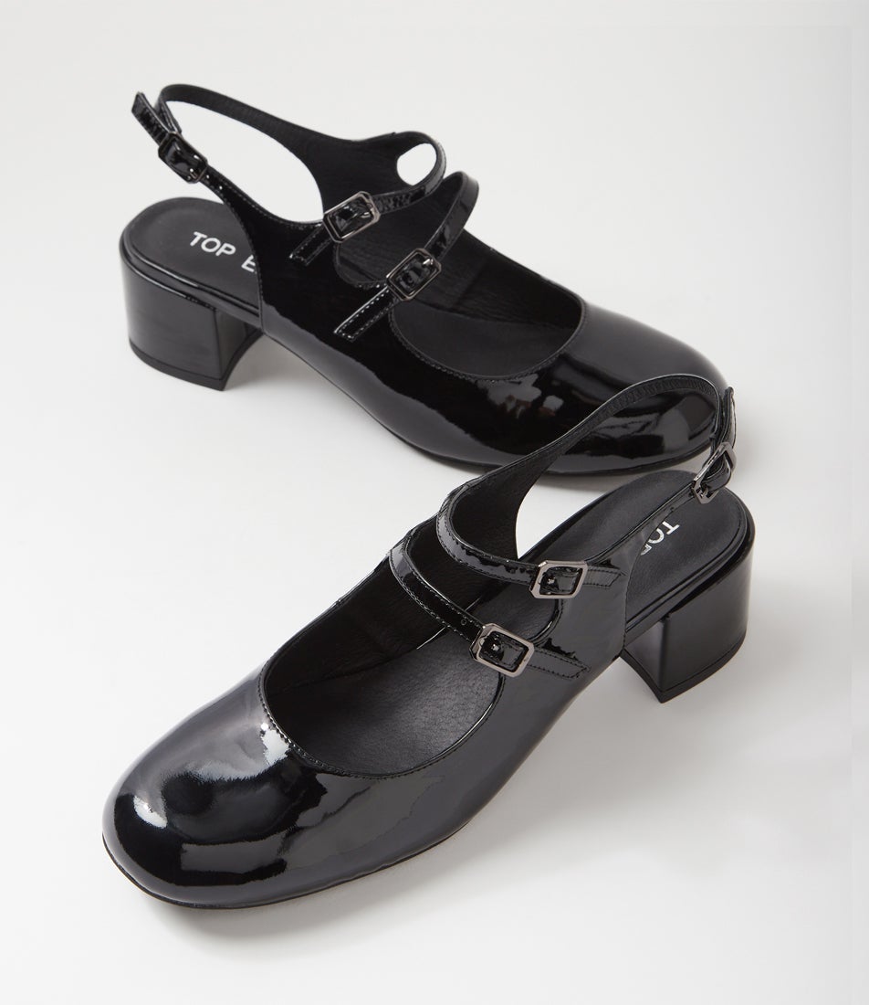 Warel Black Patent Leather Heels Warel Black Patent Leather Heels