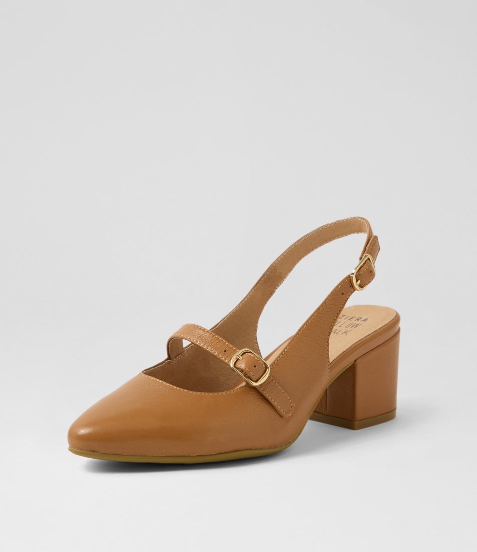 Villo Xw Tan Leather Heels