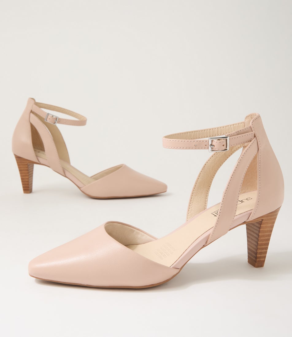 Miriams Nude Leather Heels