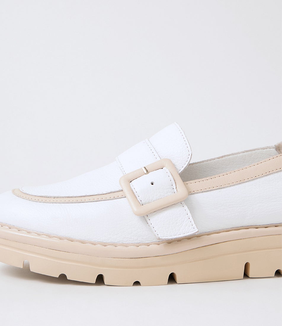 Ellish White Milk Leather Loafers Ellish White Milk Leather Loafers
