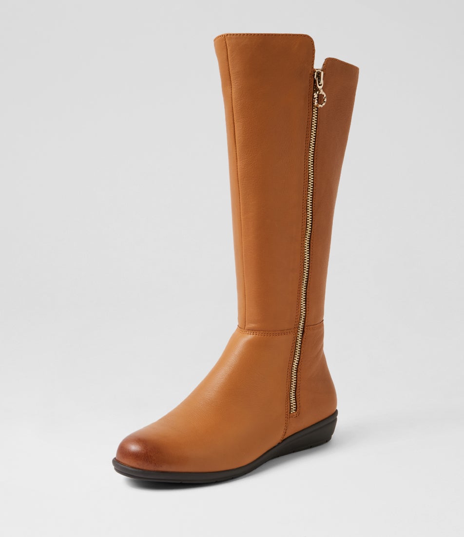Fillies New Tan Leather Knee High Boots Fillies New Tan Leather Knee High Boots