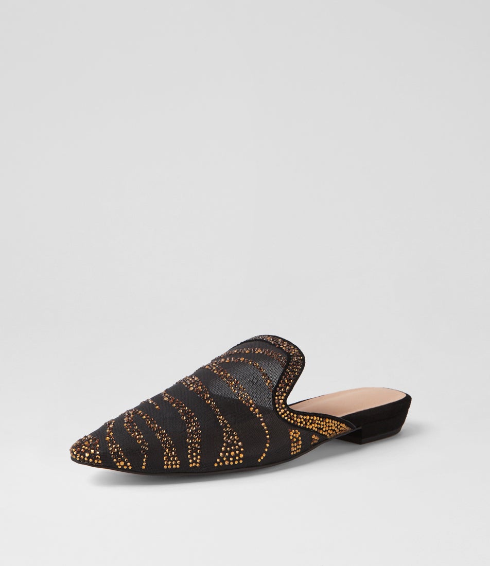 Avida Black Bronze Multi Flat Shoes
