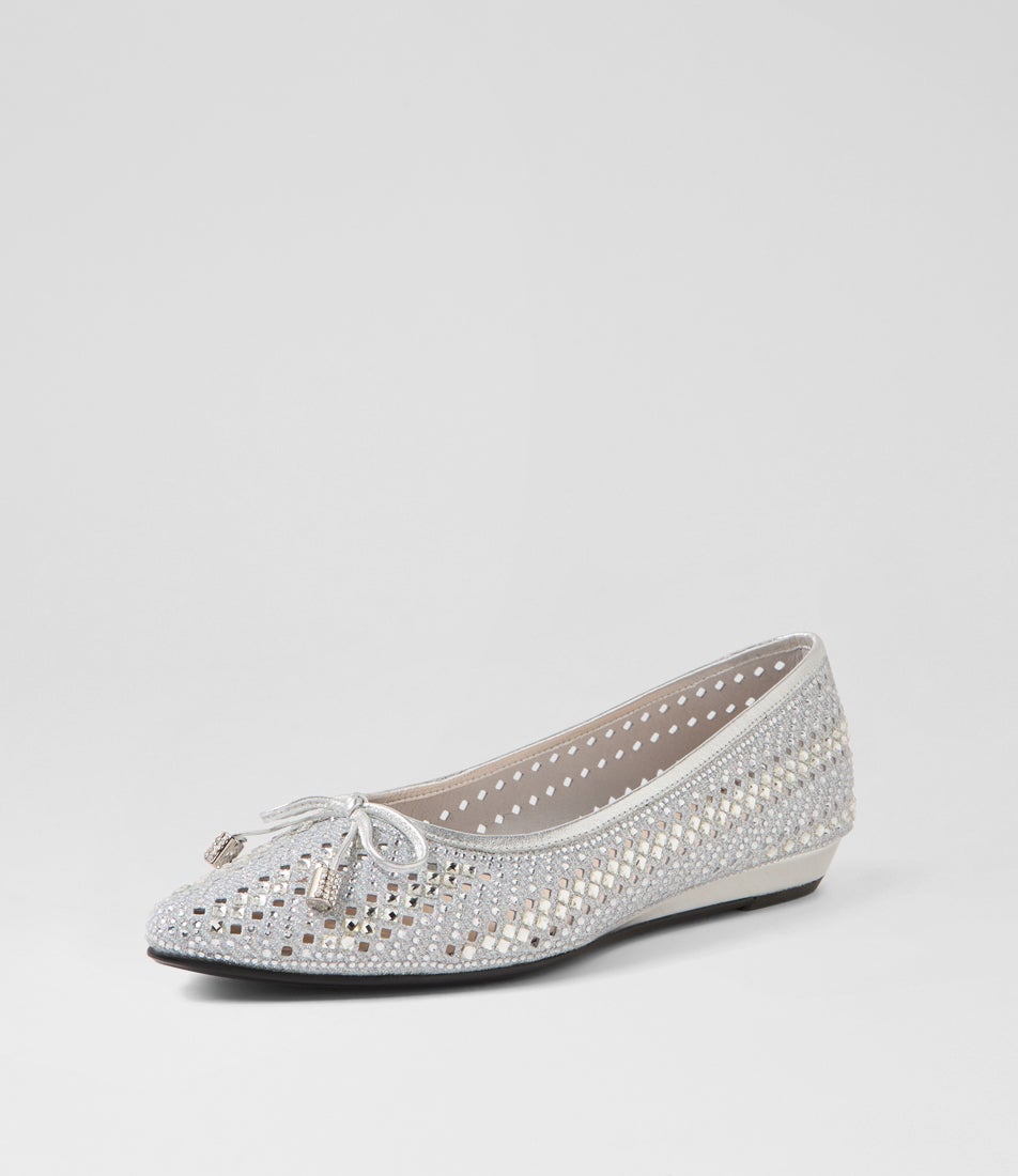Chamomile Silver Jewels Flat Shoes