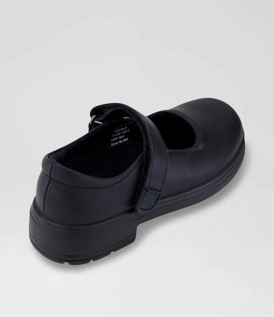 Mayella Junior Black Suede Pu Flat Shoes