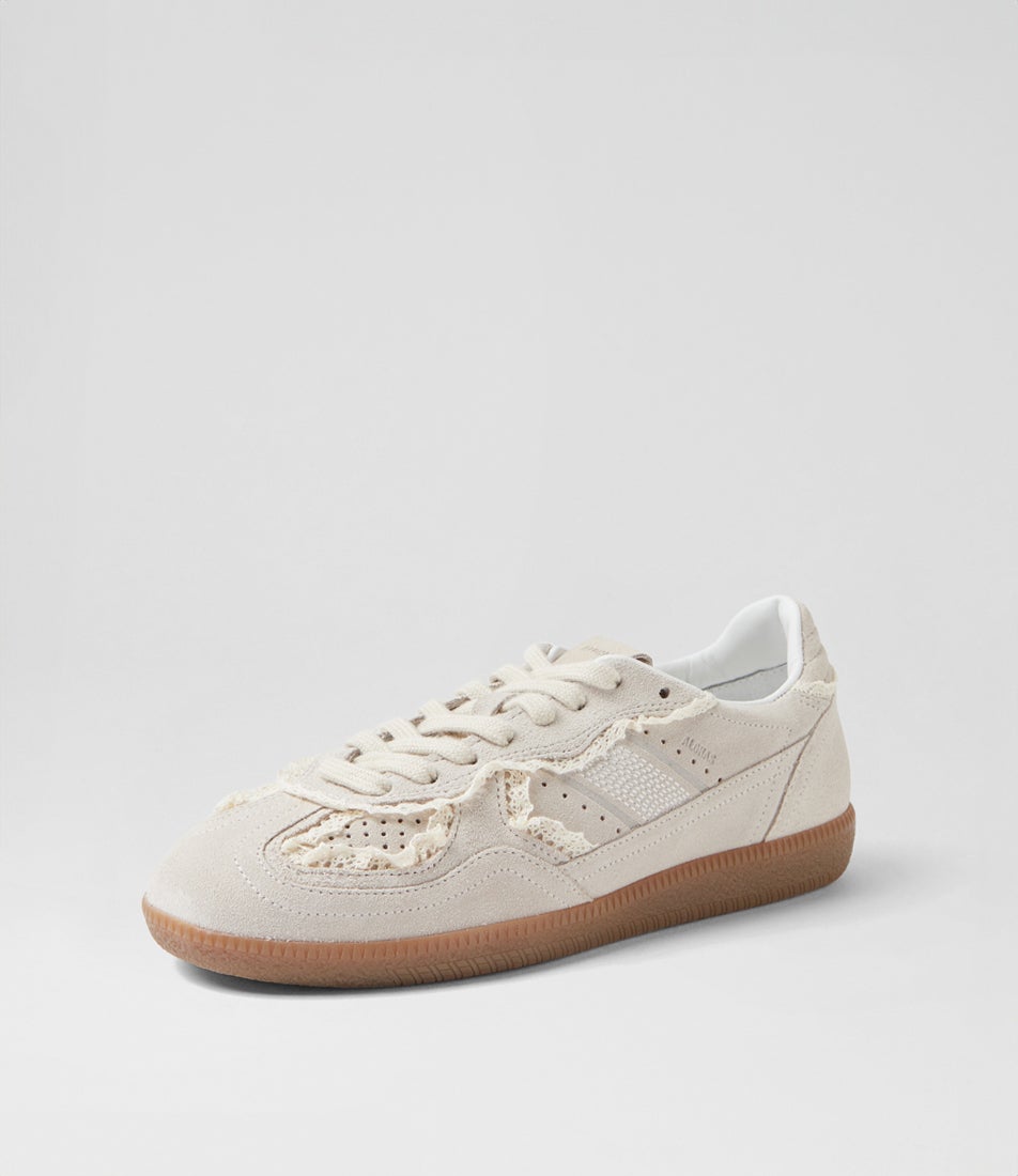 Tb.490 Crochet Cream Leather Sneakers