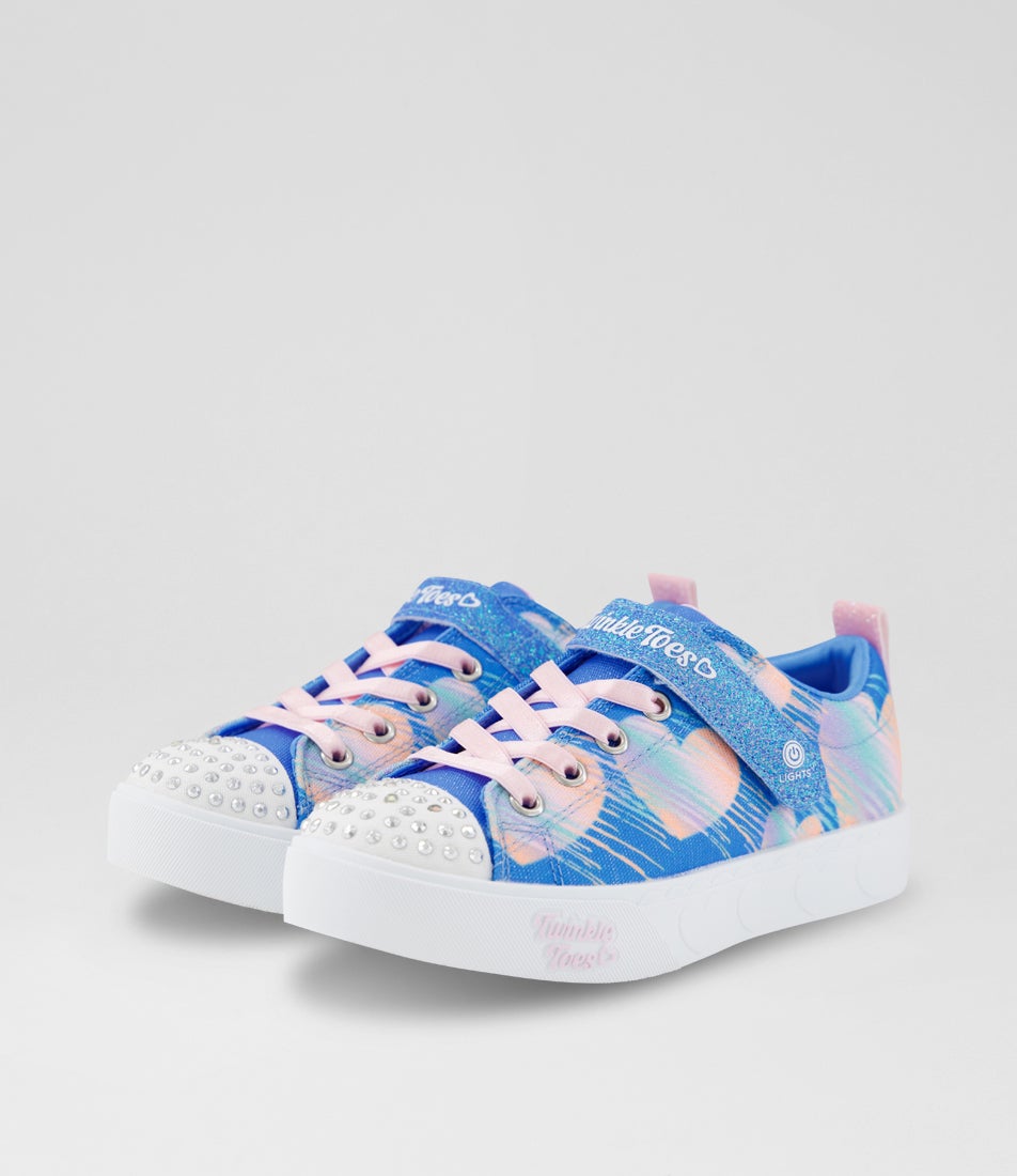 Heart Steps Junior Blue Multi Fabric Sneakers