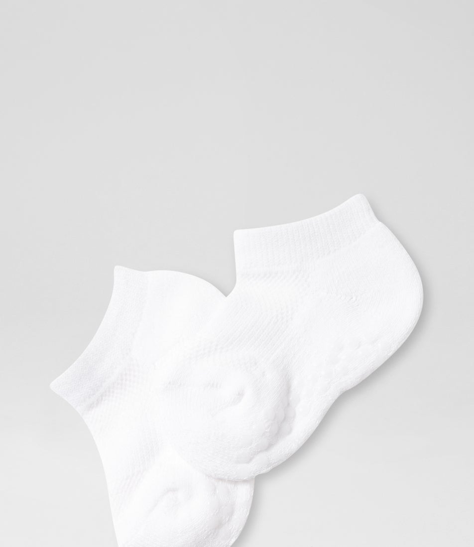 Crib Ankle 3 Pack White Cotton Socks