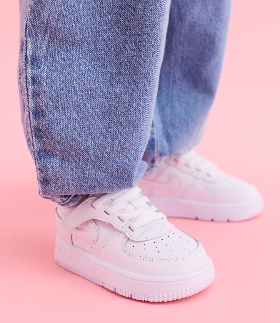 Air Force 1 Easy On Toddler White Leather Sneakers