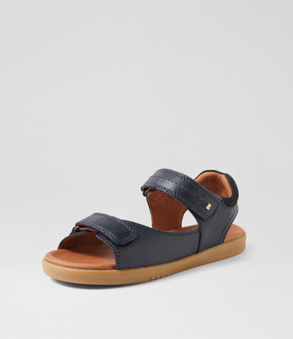 Kp Driftwood Junior Navy Leather Sandals