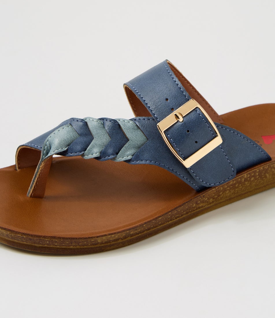 Kessica Blue Multi Sandals