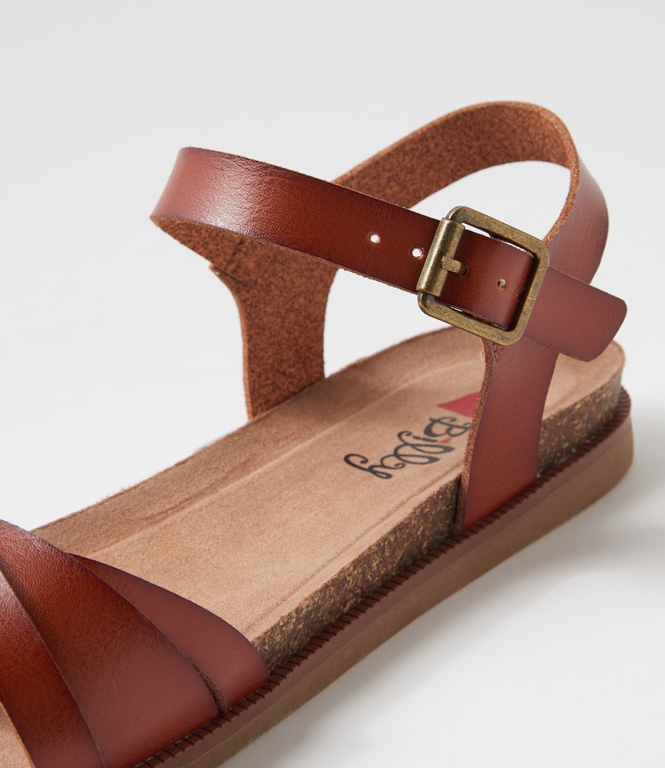 Clonti Cognac Sandals Clonti Cognac Sandals