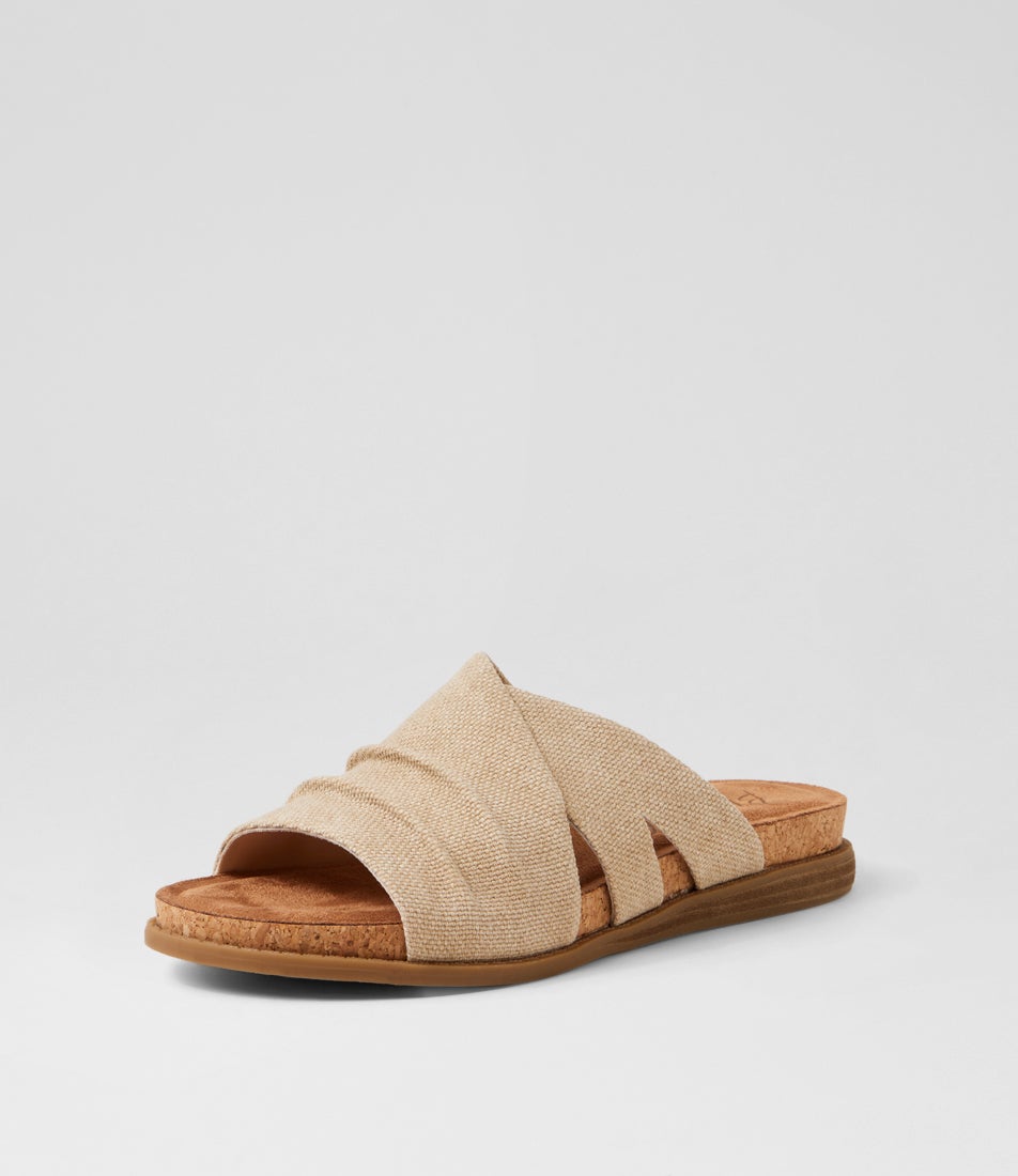 Noelle Natural Canvas Slides