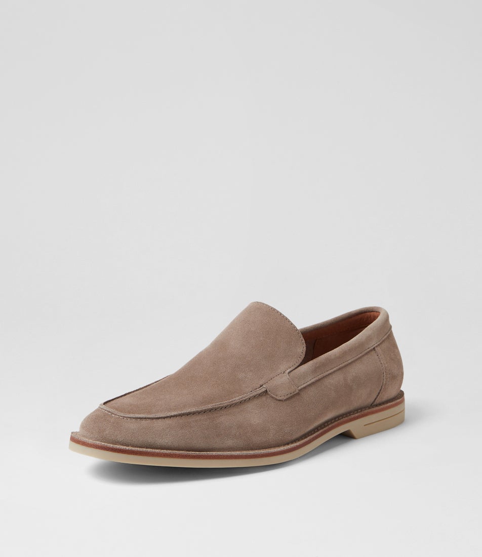 Casino Taupe Suede Loafers