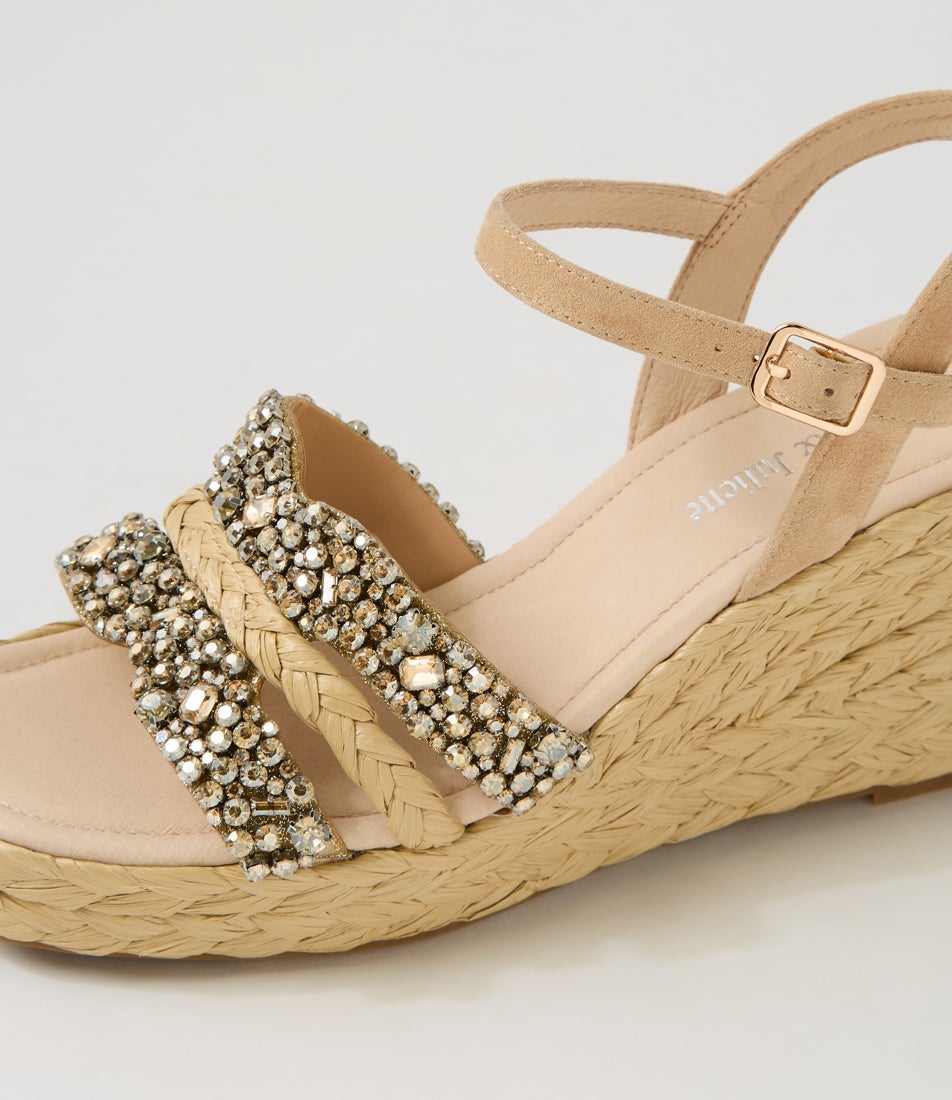 Vallirie Latte Leather Sandals