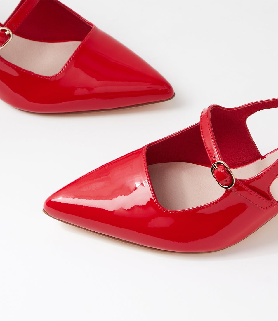 Vamalia New Red Patent Leather Heels
