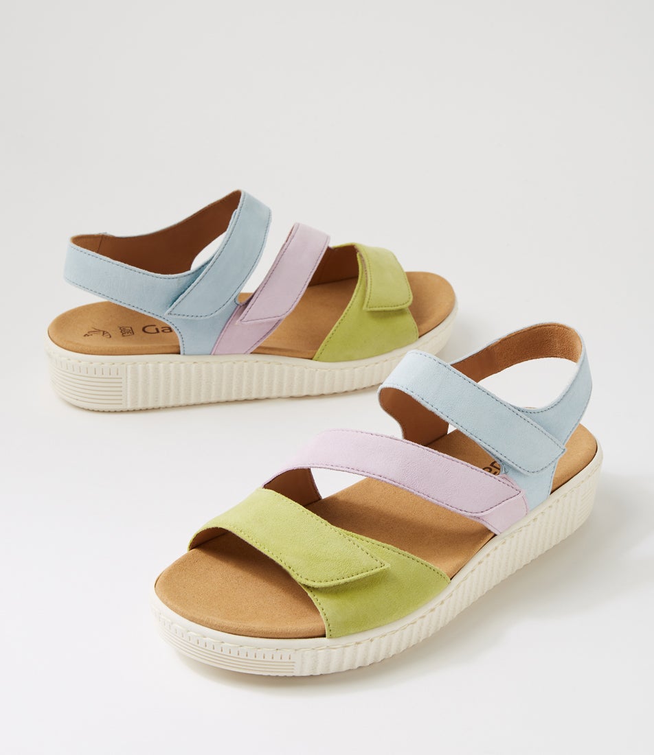 Brielle Pastel Kombi Nubuck Sandals