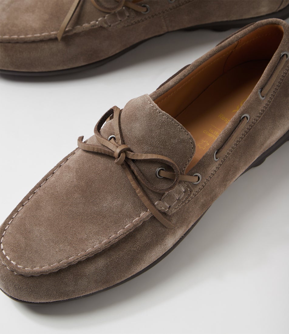 U Spherica Ec16 B Dove Grey Suede Flat Shoes