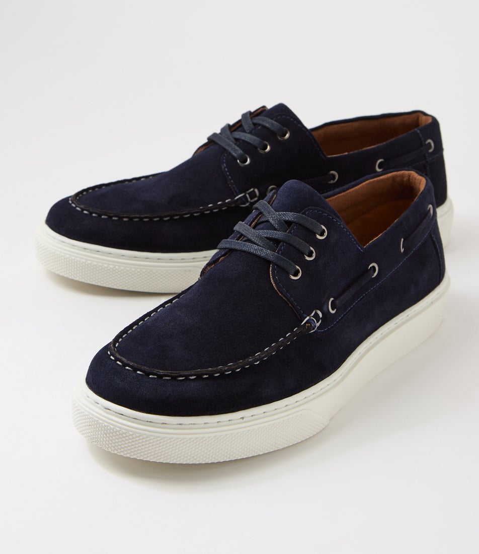 Flare Navy Suede Boat Shoes