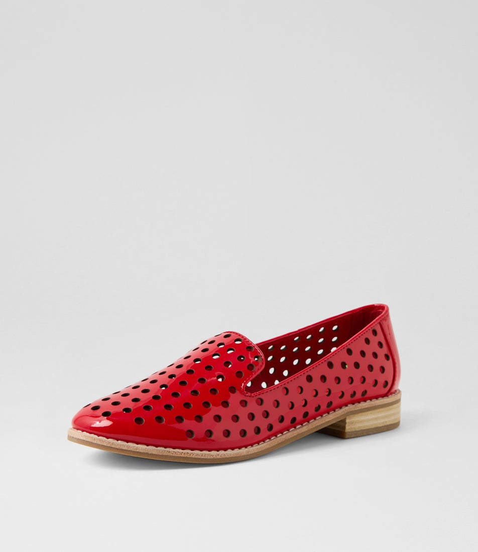Ariah Red Patent Leather Loafers