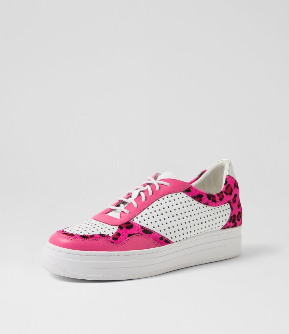 Neriss Fuchsia Leopard Multi Sneakers